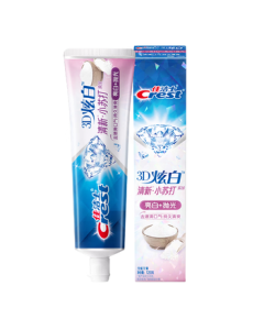 Crest 3D White Brilliant Bubbles Baking Soda Toothpaste 120g, Whitening & Stain Removal, New & Old Packaging Randomly Delivered by JD Self-Operated