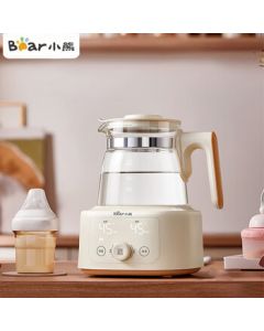 Bear All-Glass Thermostatic Kettle 1.3L Baby Bottle Warmer with 1°C Precision Adjustment, 72-Hour Heat Retention & Dry-Boiling Protection TNQ-C13G5