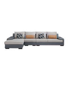 Viyana Modern Minimalist Nordic Home Fabric Sofa Set with Three-Seater and Two Chaise Lounges