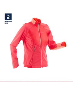 Decathlon Women's Inovik Spring Windbreaker Long-Sleeve Jacket - Watermelon Pink 2XS-2489838