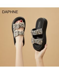 DAPHNE Women's Platform Sandals Summer 2025 New Fairy Style Stunning Versatile Sports Flip Flops