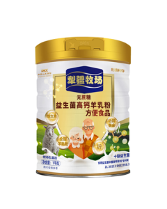 Li Jiang Pasture Sugar-Free Goat Milk Powder for Middle-Aged & Adults with Probiotics, High Calcium, and Multivitamins - Large Can 1000g