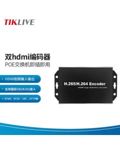 TIKLIVE HDMI HD Encoder 1-in-1-out, ONVIF Converter for Desktop Cashier Monitoring with Storage & Playback, Live Streaming Encoder, GB28181 Standard NVR POE Model