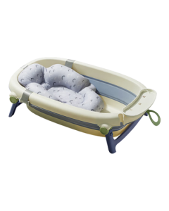 babycare Baby Bathtub Sit-in Bath Foldable Bathing Tub Swimming Tub Bath Bucket Single Basin Glacier Blue