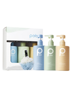 Boti Family Care Bath & Shower Set (Anti-Mite Body Wash + Oil-Control Shampoo + Smooth Conditioner) 505ml*3