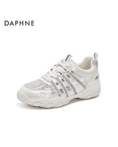 Daphne Casual Shoes Summer New Hollow-Out Rhinestone Versatile Women's Training Shoes 4025101662 Hollow-Out Beige 37