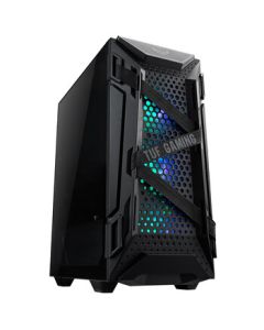 ASUS TUF GT301 Gunner Mid-Tower Gaming Case with GPU Bracket/Tempered Glass Side Panel/3 ARGB Fans/360mm Liquid Cooling Support