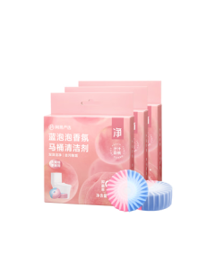 NetEase Yanxuan Fragrant Blue Toilet Cleaner, Toilet Cleaning Block, Stain Remover, Deodorizer, Long-Lasting Fragrance, Juicy White Peach, 12 Pieces