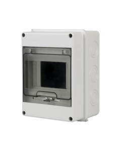 Air Switch Distribution Box Miniature Circuit Breaker Combo 2P Open Box Surface Mount Outdoor Waterproof Box Splash-proof Cover 5-Circuit Empty Box [Non-Delixi]