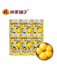 Lin's Shop Sugar Syrup Yellow Peach Canned Fruit 425g*6 Cans, Gift for Parents, Friends, Kids, Mid-Autumn Festival Present