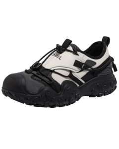 CAMEL Functional Ugly-Cute Women's Shoes Outdoor Hiking Shoes Height-Increasing Casual Shoes L25A202049 Beige/Dark Gray/Black Size 37