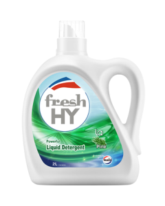 Walex Clear & New Laundry Detergent Pine Scent 2L/Bottle - Kills Bacteria, Dust Mites & Mold, Fast Stain Removal with Long-Lasting Fragrance