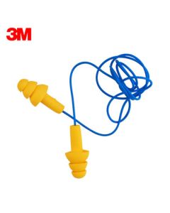 3M Earplugs, Christmas Tree Shape, with Cord, Boxed, 100 Pairs per Box, 340-4004