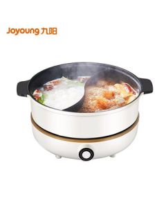 Joyoung Electric Hot Pot Dual Pot Household IH Electromagnetic Heating Shabu-Shabu Split Hot Pot Plug-in 4.5L Large Capacity C21-HG3 White