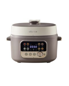 Bear Electric Pressure Cooker, Multi-functional Home Use High Pressure Fast Cooking with Open Lid Juice Reduction Smart Rice Cooker Pressure Cooker [ZMD Safety Series] YLB-C40W6