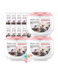 Veggie Garden Clover Scented Laundry Detergent Pods 180pcs Concentrated Laundry Liquid 99% Bacteria & Dust Mite Removal, Clean & Soft Care