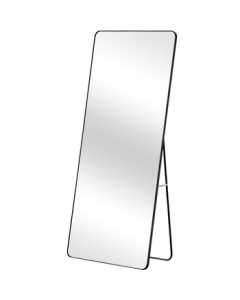 Huakai Star Dressing Mirror Full-Length Floor Mirror Wall-Mounted Mirror Bathroom Vanity Mirror Upgraded Model JY89 Black 146*36