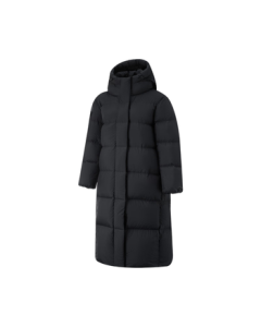 Li-Ning Women's Long Down Jacket with 85% Goose Down, Loose Fit Sports Coat AYMU232