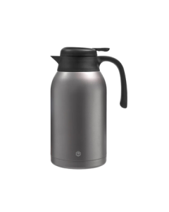 JingDong Jingzao Household Stainless Steel Thermos, Press-Type Hot Water Bottle, 2.2L Tungsten Gray