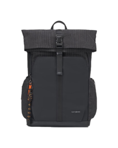 Samsonite Premium Trendy Backpack Laptop Bag 14-inch Men's Casual Fashion Drawstring Flap Genuine Leather NS6