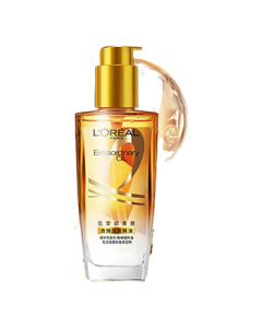 L'Oréal Paris Elvive Extraordinary Oil Golden Bottle 100ml No-Rinse Anti-Frizz Dryness Treatment for Smooth Shine & Nourishment