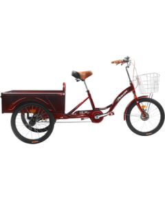 Flying Pigeon Tricycle 20-inch Adult Cargo Bike for Seniors, Shopping, and Transportation