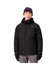 Pelliot [Cheng Yi Same Style] Mountain Wild 2.0 3-in-1 Jacket for Men and Women Outdoor Windbreaker 11340105 Black L