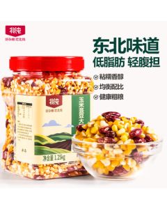 Beichun Northeast Corn and Kidney Bean Coarse Porridge 2.5lb/bag (Corn Grits, Kidney Beans, Mixed Grains, Sticky Coarse Porridge)