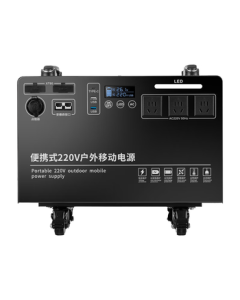 Hongcheng [3500W 7kWh] Mobile Multi-functional Coffee Cart Outdoor Power Supply 220V High Capacity High Power for Road Trips Camping Emergency Backup Power [LiFePO4 Battery]