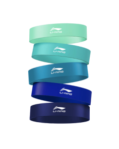 LiNing Resistance Bands Set for Fitness Strength Training, Leg Stretching, Yoga, and Track & Field – 5-Piece Elastic Loop Kit