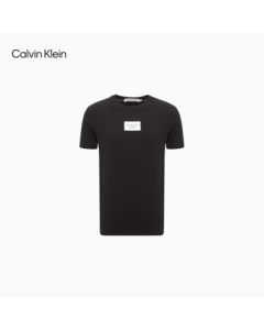 Calvin Klein Jeans Summer Men's Casual Commuting CK Contrast Color Print Comfortable Slim-Fit Basic Short-Sleeve T-Shirt J322756
