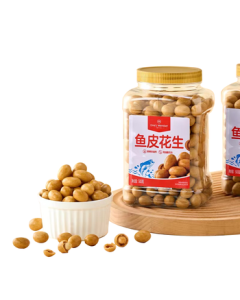 No.1 Member Store High Oleic Fish Skin Peanuts 500g Japanese Beans Office Snacks Daily Nuts Roasted Seeds Nostalgic