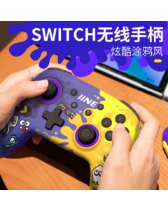 IINE Wireless Bluetooth Pro Controller for Switch/Switch2 with Wake-Up Function, PC Steam NFC Compatible, Splatoon Zelda NS Accessories