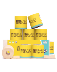 BABO Core Toilet Paper 4-Ply 200g*10 Rolls, Unbleached Paper, High Grammage Toilet Roll, Bath Tissue, Household Paper