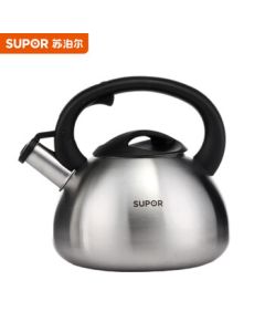 SUPOR Classic Whistle 304 Stainless Steel Kettle 3.5L, Designed for Open Flame Gas Stoves SS35N1