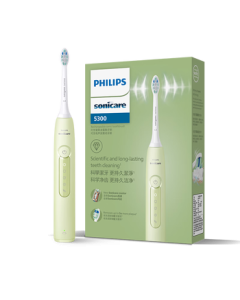 Philips (PHILIPS) DiamondClean 3 Series Electric Toothbrush for Adults Couples Edition, Intelligent Soft Bristles with Micro Bubble Cleaning Technology, Gift for Boyfriend/Girlfriend Birthday HX5161/05 Matcha Green