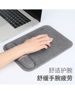 Rantopad TOTO PRO Memory Foam Wrist Rest Mouse Pad, Computer Desk Office Mouse Wrist Support, Galaxy Gray