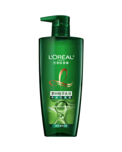 L'Oréal Tea Tree Botanical Shampoo Oil Control & Anti-Dandruff 700ml (For Men & Women, Silicone-Free, Dandruff & Oil Removal)