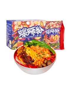 Haohuanluo Luosifen Guangxi Liuzhou Specialty Instant Rice Noodles Extra Spicy & Extra Stinky Version 400g*6 Pack Gift Box Mid-Autumn Festival Gift