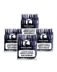 Luckin Coffee Instant Extra Strong Iced Americano Cold Brew Coffee Concentrate, 0 Sugar 0 Fat, Dark Roast, 25ml per Pack, 4 Boxes (36 Servings Total)