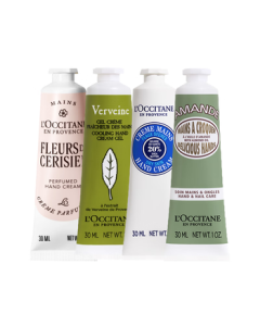 L'Occitane Hand Cream Gift Set - Shea Butter Limited Edition (4 Pieces, Random Scents) - Moisturizing, Long-Lasting Fragrance, Perfect as a Birthday Gift or Souvenir