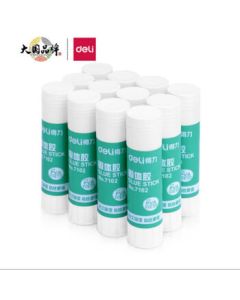 Deli 21g High-Viscosity 7102 Solid Glue Stick - Quick-Drying, Durable & Portable, 12 Sticks/Box