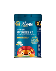 Growing Fun Organic Infant Vitamin C & Iron-Enriched Rice Cereal 225g - Rice Duck Original High-Iron Cereal 6M+