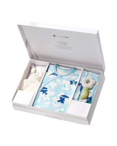 babycare Camellia Baby Gift Set for Newborns, Full Moon, Birth, and First Meeting - Doka Bunny Sky Blue 66cm