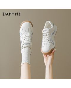 Daphne Women's Training Shoes New Arrival Women's Sneakers Lightweight Student Casual Shoes in Beige Size 37