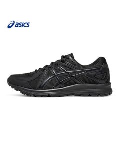ASICS Men's Comfortable Breathable Extra Wide Fit Running Shoes JOG 100 2 (4E) Black/Black 35
