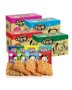 Uni-President Instant Noodles Xiao Dang Jia Crispy Noodles Mixed Flavors 48 Packs - Childhood Nostalgia Snack, Midnight Snack, Leisure Food