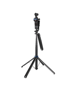 Qiye Selfie Stick Tripod Stand Compatible with DJI Pocket 3 Osmo 3 Pocket Camera Pocket 2 Live Streaming Teleprompter Extension Rod Mount Accessories