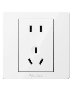 BULL Switch Socket G07 Series 10A Five-Hole Socket 86-Type Socket Panel G07Z223S Ivory White