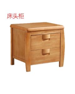 XMSJ Nightstand Storage Cabinet in Natural Wood Color